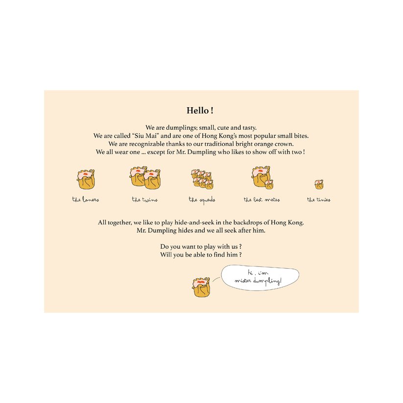 Where is Mister Dumpling Souvenir City Book by Graphik' Re!collection - LOVINGLY SIGNED (HK)